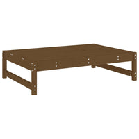 Poggiapiedi da Giardino 120x80 cm Legno Massello di Pino Miele 825712