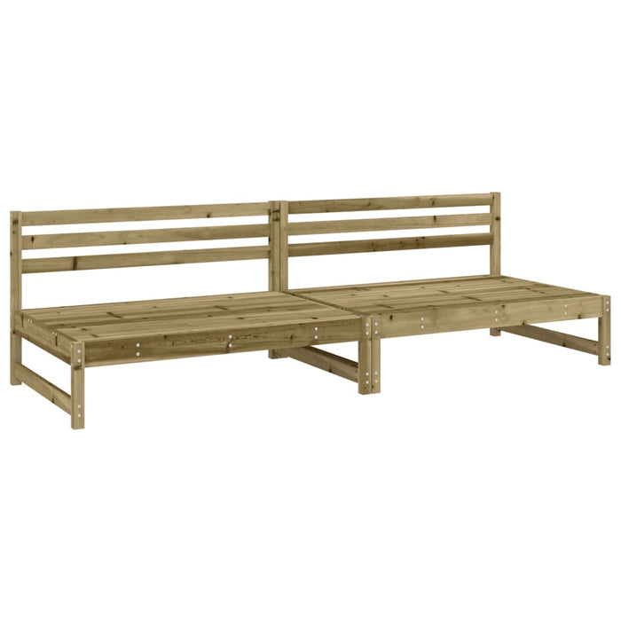 Divani Centrali da Giardino 2pz 120x80 cm Legno Impregnato Pinocod mxl 108816