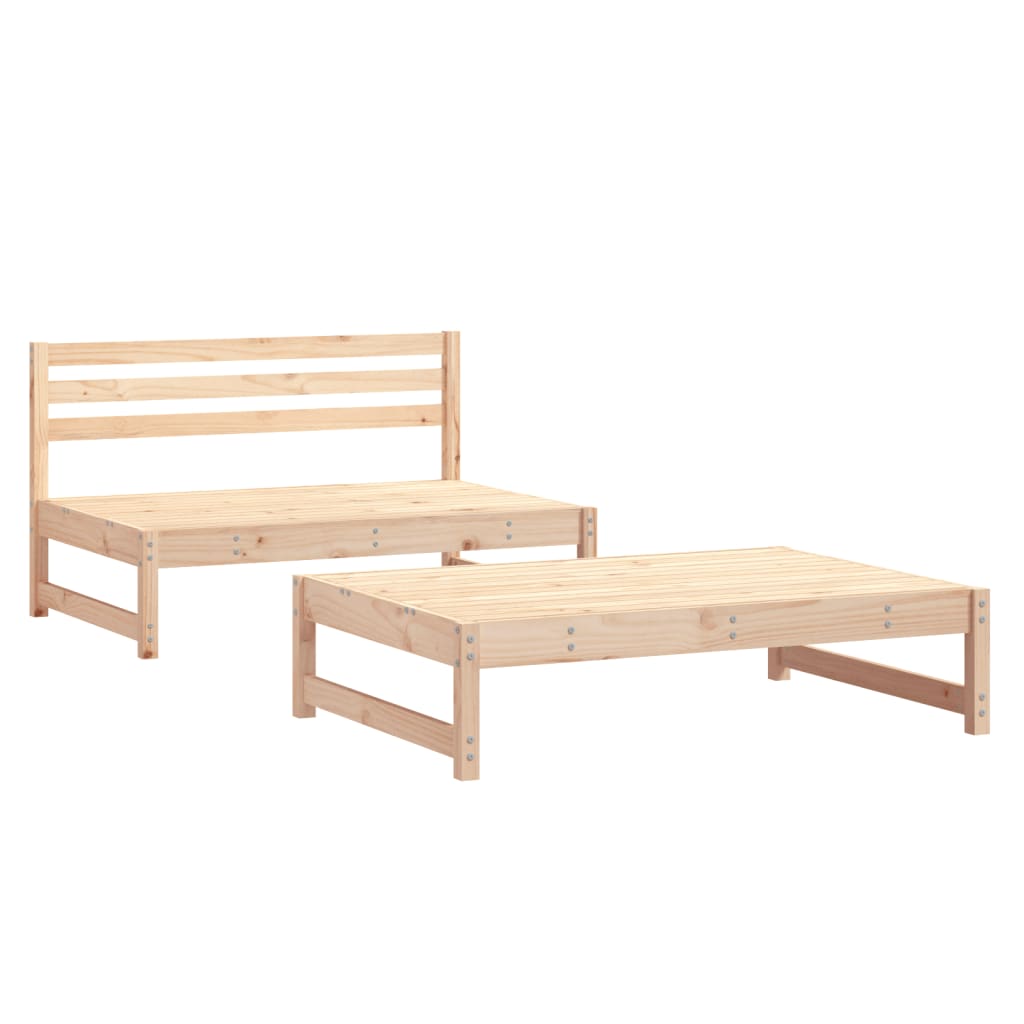 Set Salotto da Giardino 2 pz in Legno Massello di Pinocod mxl 84860