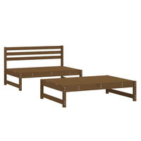 Set Salotto da Giardino 2 pz Miele in Legno Massello di Pino 825726