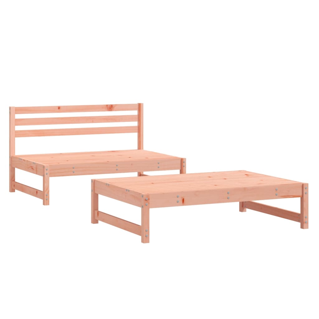 Set Salotto da Giardino 2 pz in Legno Massello di Douglas 825728