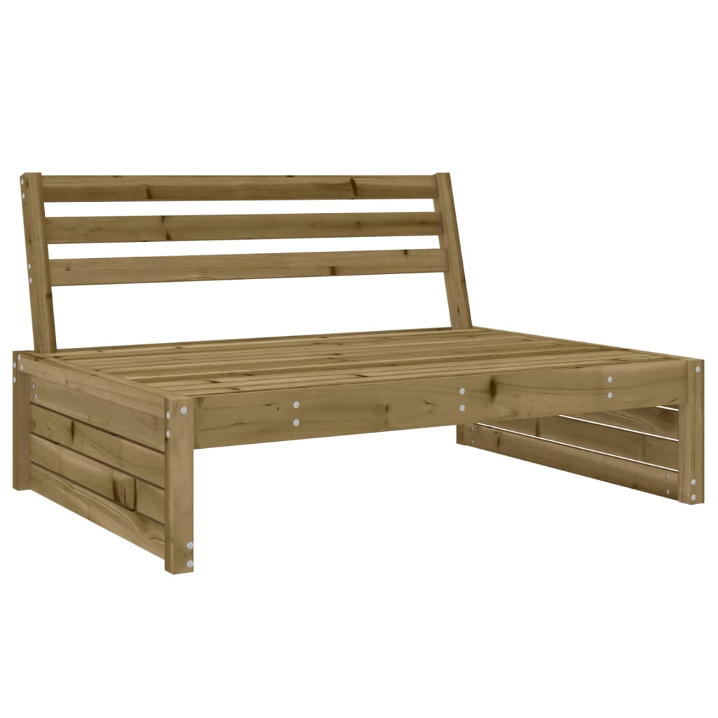 Divano Centrale da Giardino 120x80 cm Legno Impregnato di Pinocod mxl 132782