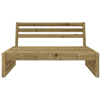 Divano Centrale da Giardino 120x80 cm Legno Impregnato di Pinocod mxl 132782