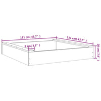 Sabbiera con Sedute Miele Quadrata in Legno Massello di Pino 825033