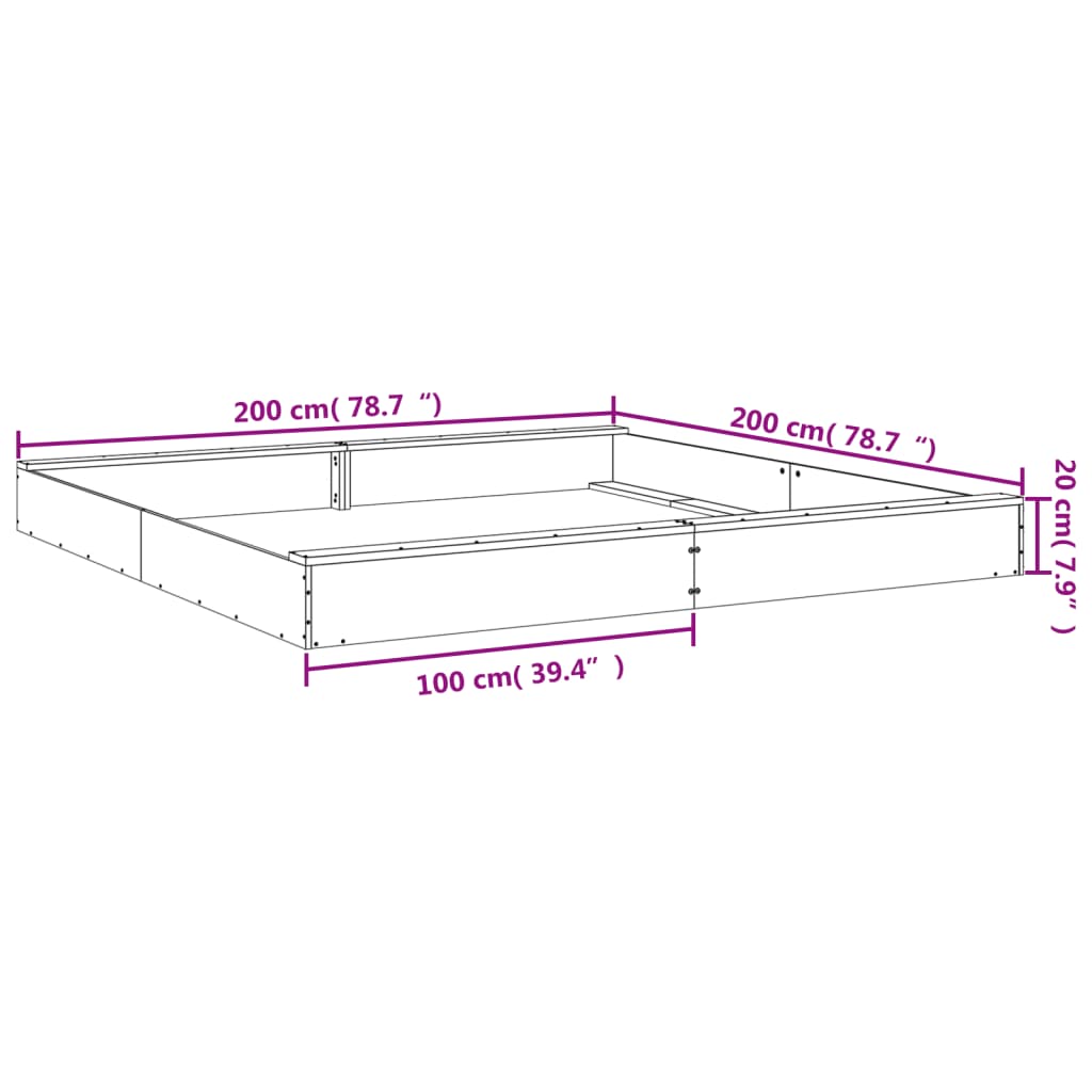 Sabbiera con Sedute Miele Quadrata in Legno Massello di Pino 825047