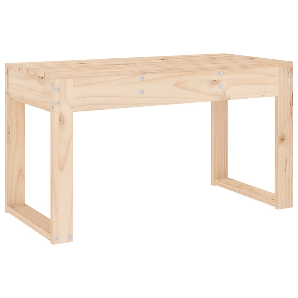 Panca da Giardino 80x38x45 cm in Legno Massello di Pino 825086