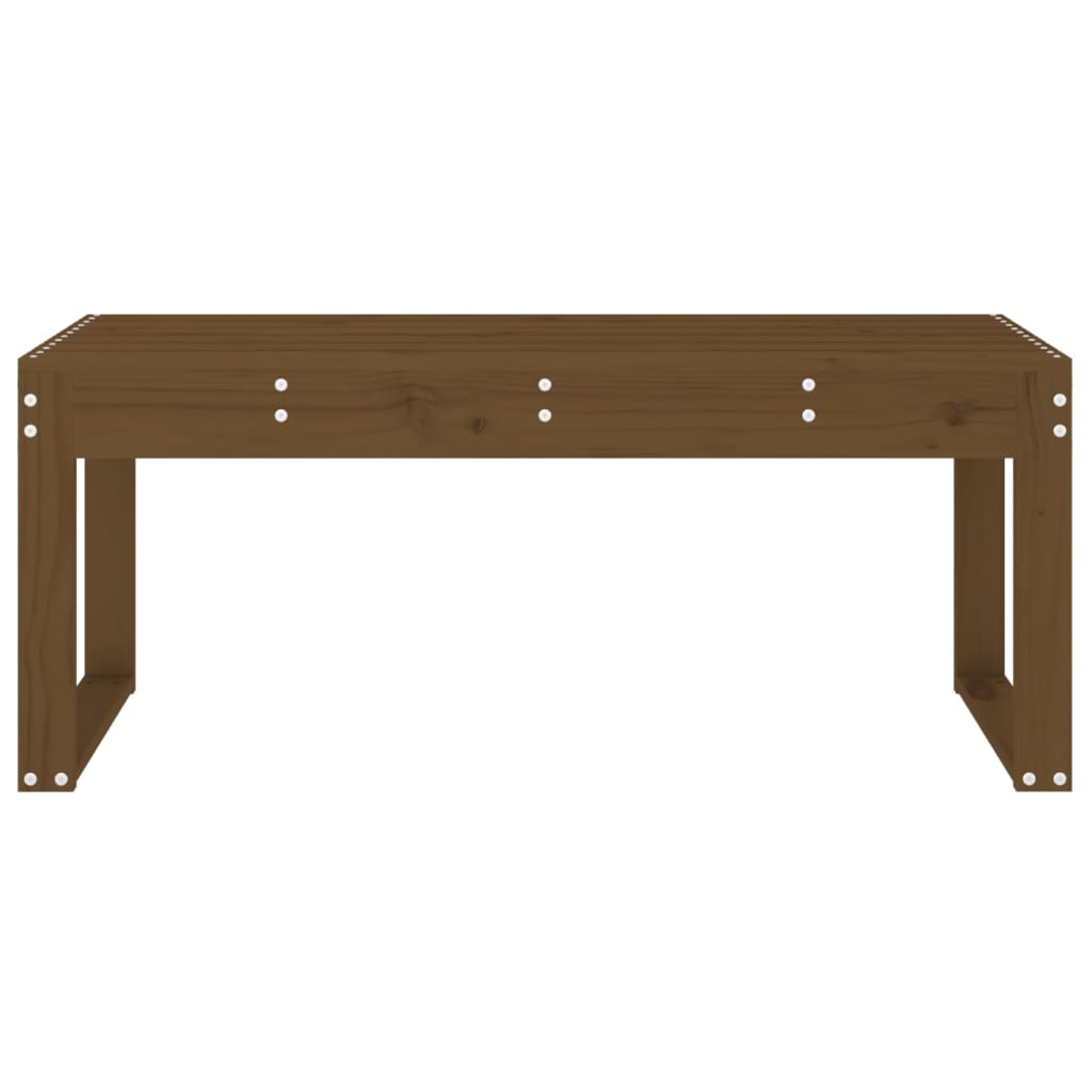 Panca da Giardino Miele 110x38x45 cm Legno Massello di Pino 825096