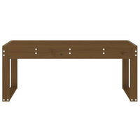 Panca da Giardino Miele 110x38x45 cm Legno Massello di Pino 825096