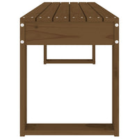 Panca da Giardino Miele 110x38x45 cm Legno Massello di Pino 825096