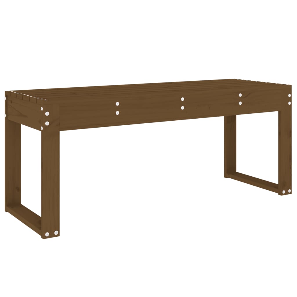 Panca da Giardino Miele 110x38x45 cm Legno Massello di Pino 825096