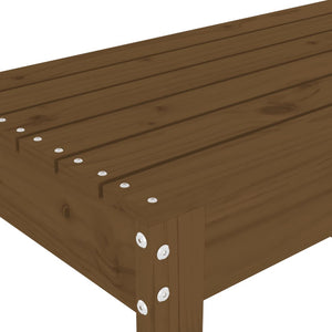 Panca da Giardino Miele 110x38x45 cm Legno Massello di Pino 825096