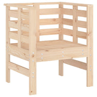 Sedie da Giardino 2pz 61,5x53x71 cm in Legno Massello di Pino 825128