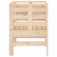 Sedie da Giardino 2pz 61,5x53x71 cm in Legno Massello di Pino 825128