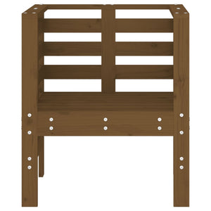 Sedie da Giardino 2pz Miele 61,5x53x71cm Legno Massello di Pino 825131