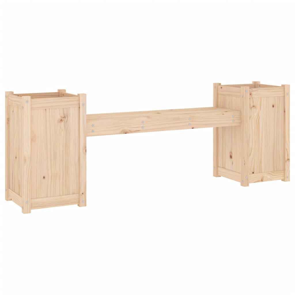 Panchina con Fioriera 180x36x63 cm Legno Massello di Pinocod mxl 104326