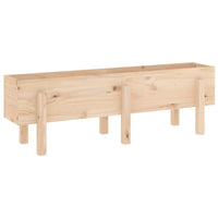 Fioriera Rialzata da Giardino 121x30x38 cm Legno Massello Pino 825198