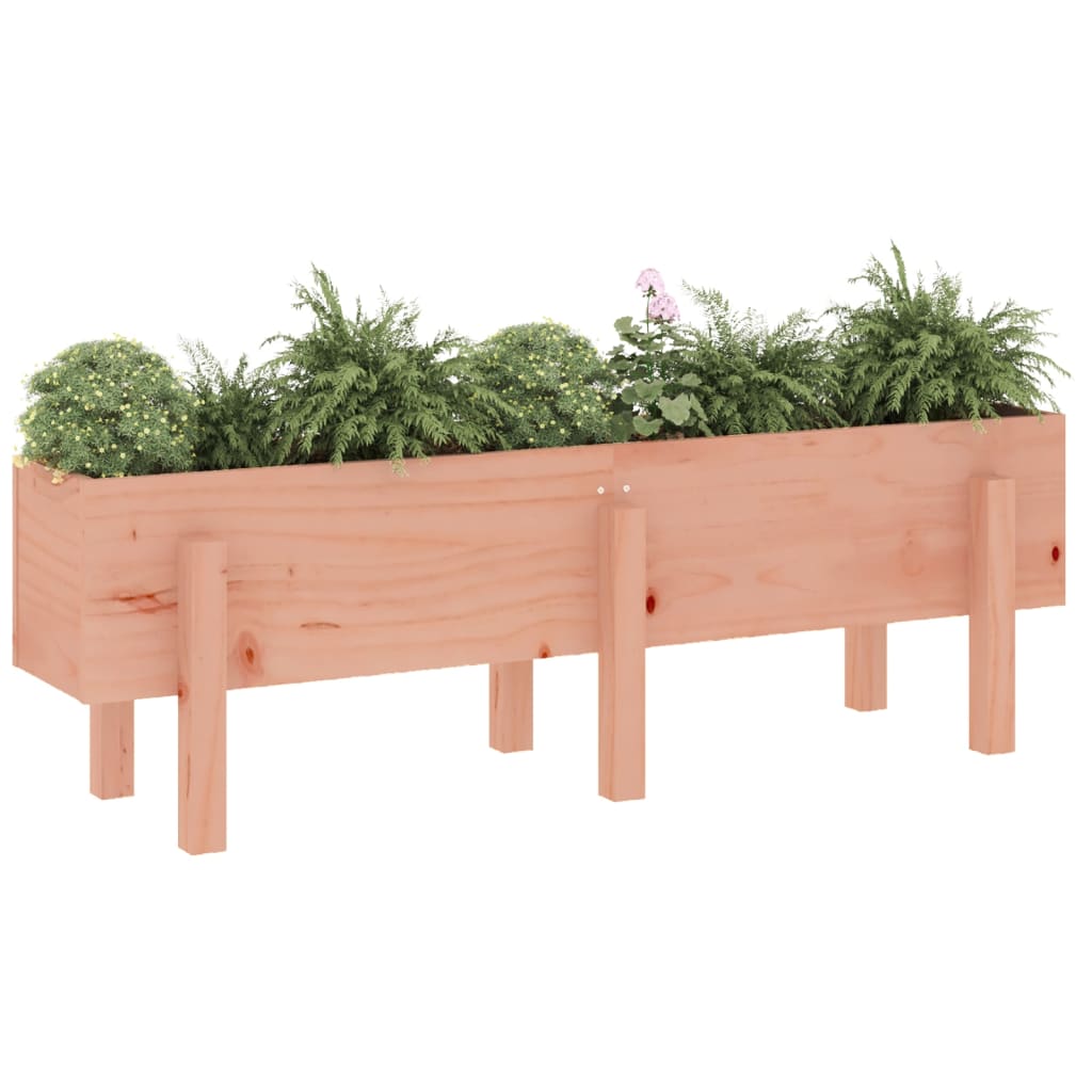 Fioriera Rialzata Giardino 121x30x38 cm Legno Massello Douglascod mxl 128653