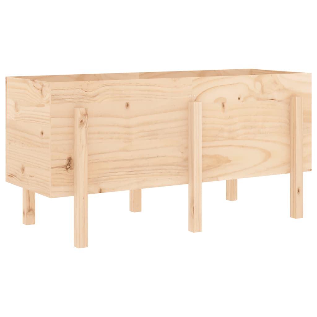 Fioriera Rialzata da Giardino 121x50x57 cm Legno Massello Pinocod mxl 80737