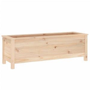 Fioriera Rialzata da Giardino 119,5x40x39cm Legno Massello Pino 825261