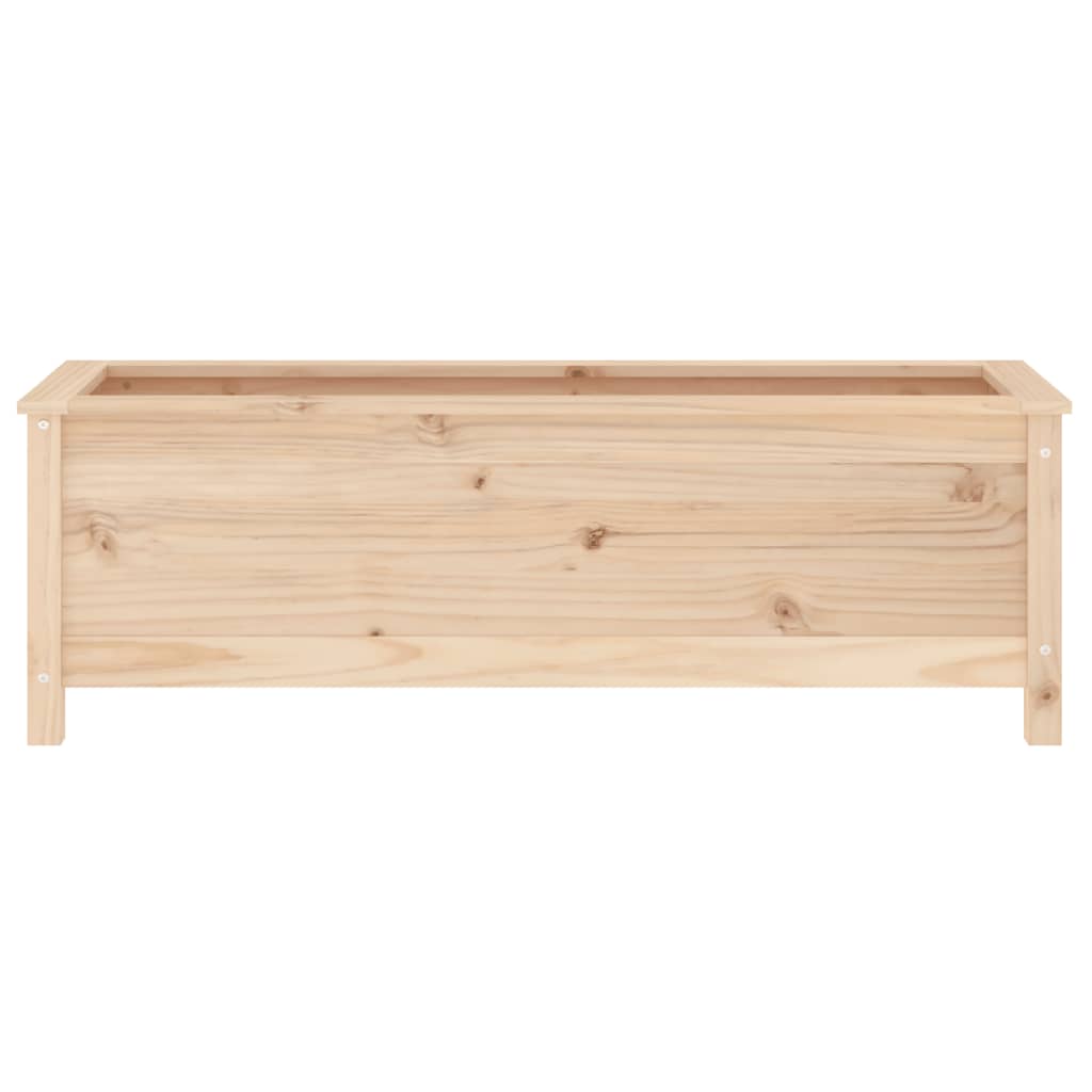 Fioriera Rialzata da Giardino 119,5x40x39cm Legno Massello Pino 825261