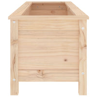 Fioriera Rialzata da Giardino 119,5x40x39cm Legno Massello Pino 825261