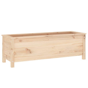 Fioriera Rialzata da Giardino 119,5x40x39cm Legno Massello Pino 825261