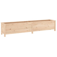 Fioriera Rialzata da Giardino 199,5x40x39cm Legno Massello Pino 825268