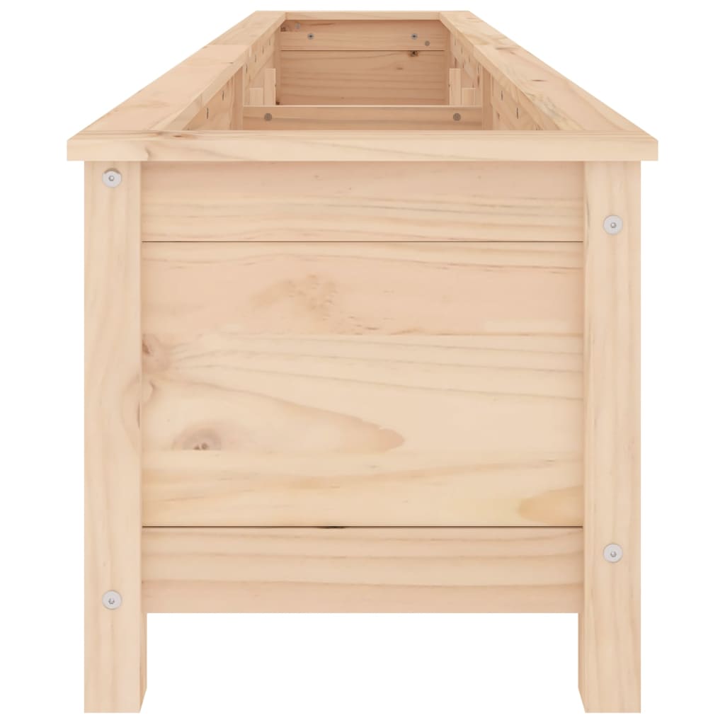 Fioriera Rialzata da Giardino 199,5x40x39cm Legno Massello Pino 825268