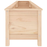 Fioriera Rialzata da Giardino 199,5x40x39cm Legno Massello Pino 825268