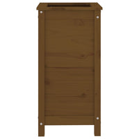 Fioriera da Giardino Miele 40x40x78 cm Legno Massello di Pino 825278