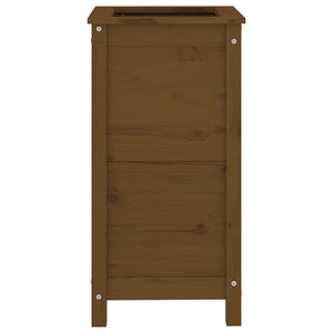 Fioriera da Giardino Miele 40x40x78 cm Legno Massello di Pino 825278