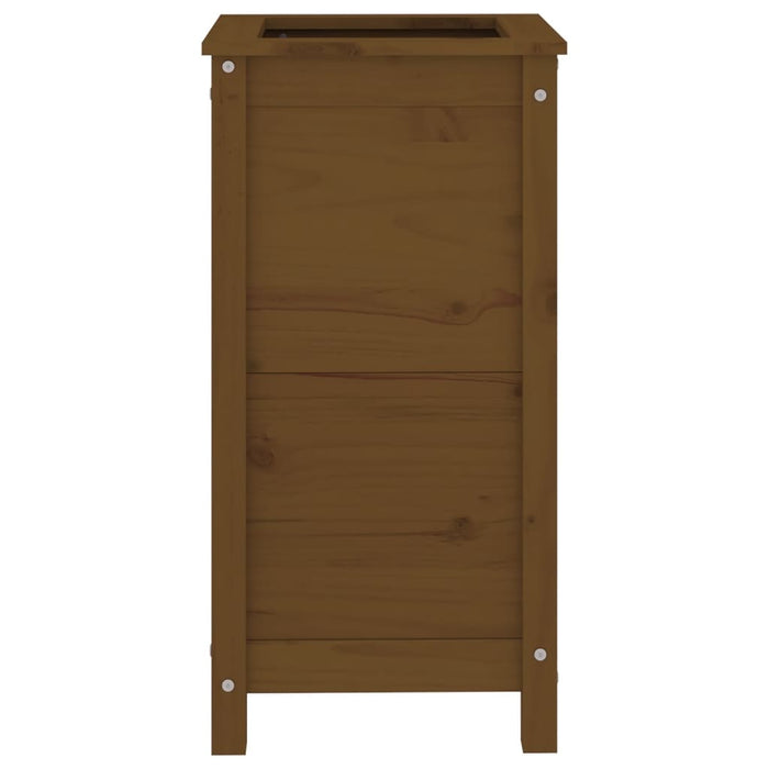 Fioriera da Giardino Miele 40x40x78 cm Legno Massello di Pino 825278