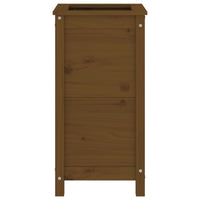 Fioriera da Giardino Miele 40x40x78 cm Legno Massello di Pino 825278