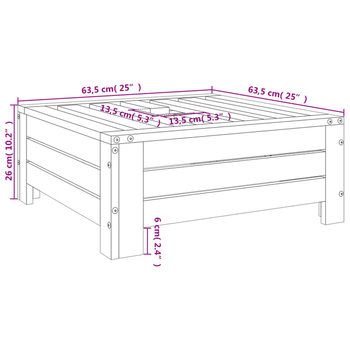 Copertura per Base Ombrellone Miele in Legno Massello di Pino 825334