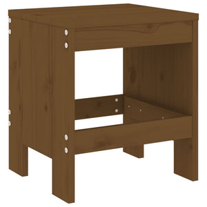 Sgabelli da Bar 2 pz Miele 40x36x45 cm Legno Massello di Pino 825341