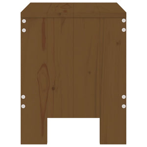 Sgabelli da Bar 2 pz Miele 40x36x45 cm Legno Massello di Pino 825341