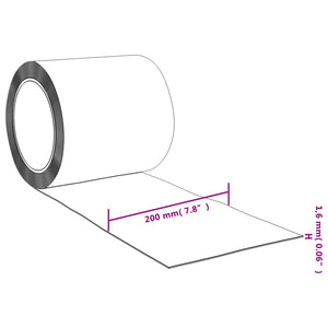 Tenda per Porte Trasparente 200 mm x 1,6 mm 10 m in PVC 153857