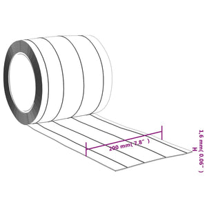 Tenda per Porte Trasparente 200 mm x 1,6 mm 10 m in PVC 153860