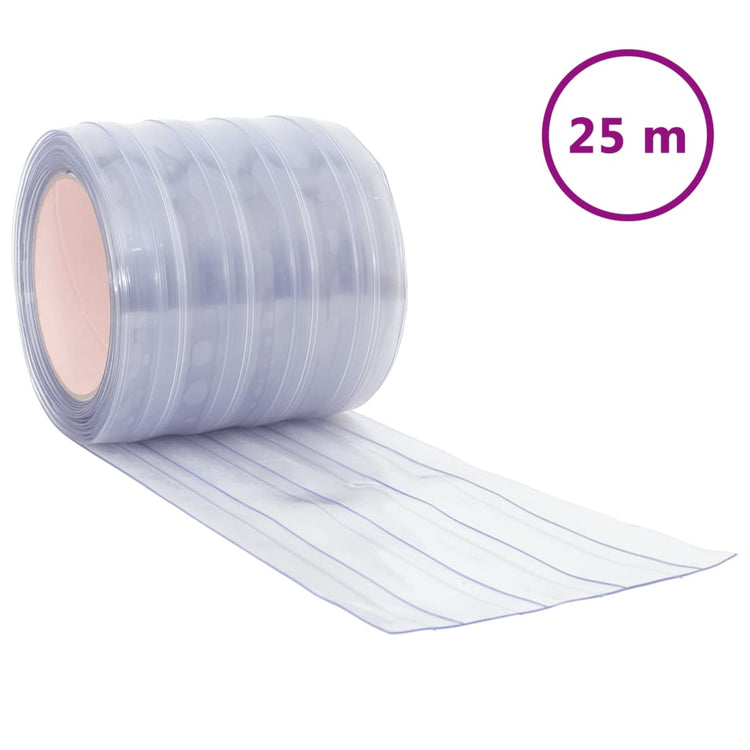 Tenda per Porte Trasparente 200 mm x 1,6 mm 25 m in PVC 153861