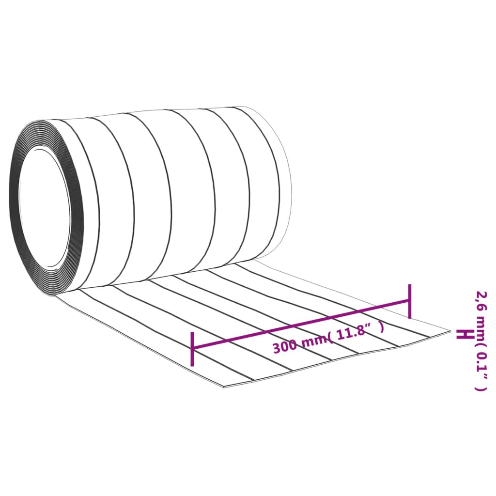 Tenda per Porte Trasparente 300 mm x 2,6 mm 10 m in PVC 153863