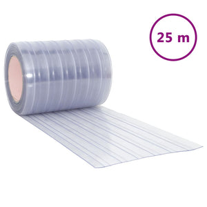 Tenda per Porte Trasparente 300 mm x 2,6 mm 25 m in PVC 153864