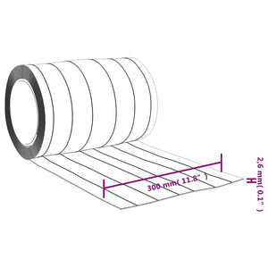 Tenda per Porte Trasparente 300 mm x 2,6 mm 25 m in PVC 153864