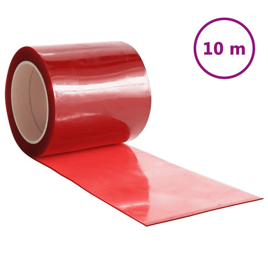 Tenda per Porte Rossa 200 mm x 1,6 mm 10 m in PVC 153865