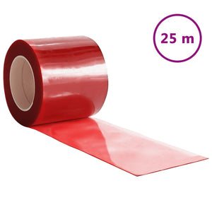 Tenda per Porte Rossa 200 mm x 1,6 mm 25 m in PVC 153866