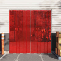 Tenda per Porte Rossa 200 mm x 1,6 mm 50 m in PVC 153867