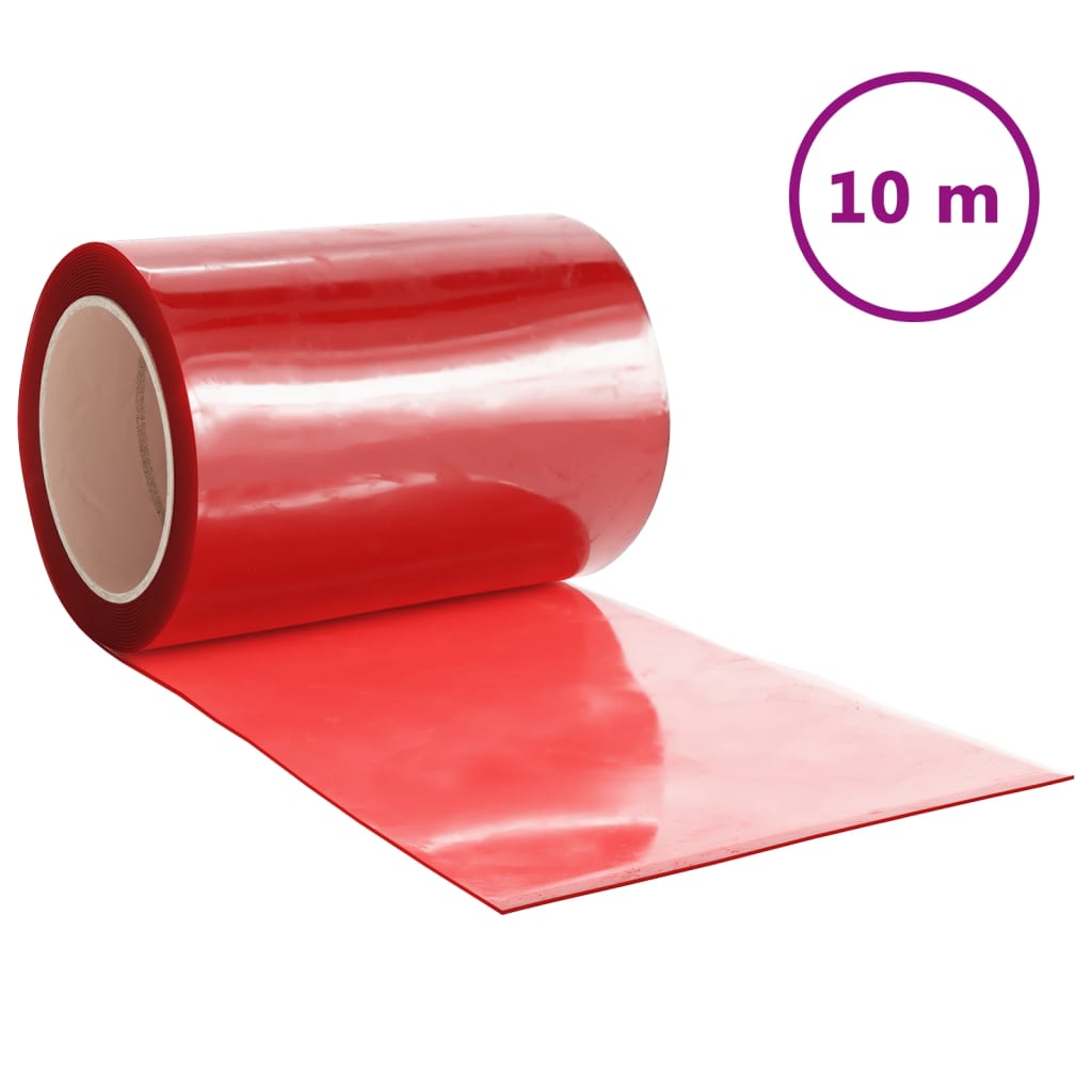 Tenda per Porte Rossa 300 mm x 2,6 mm 10 m in PVC 153868