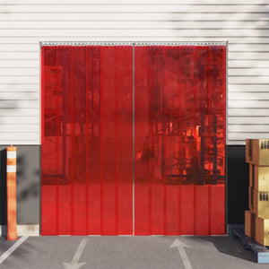 Tenda per Porte Rossa 300 mm x 2,6 mm 10 m in PVC 153868