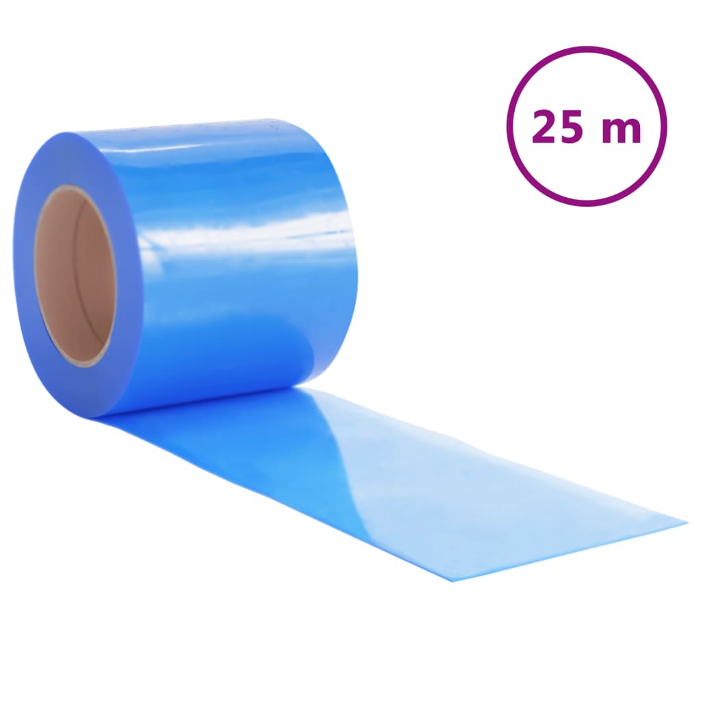 Tenda per Porte Blu 200 mm x 1,6 mm 25 m in PVC 153871