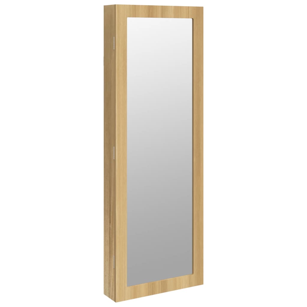 Armadio Portagioie con Specchio a Muro 37,5x10x106 cm 353219