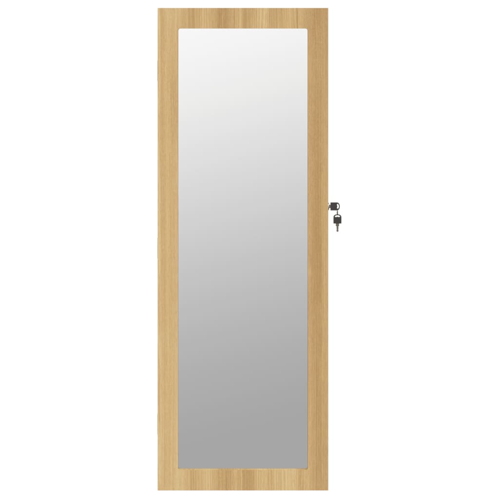 Armadio Portagioie con Specchio a Muro 37,5x10x106 cm 353219